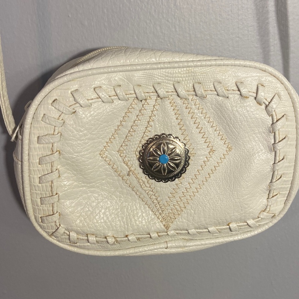 Small White Crossbody Western Style